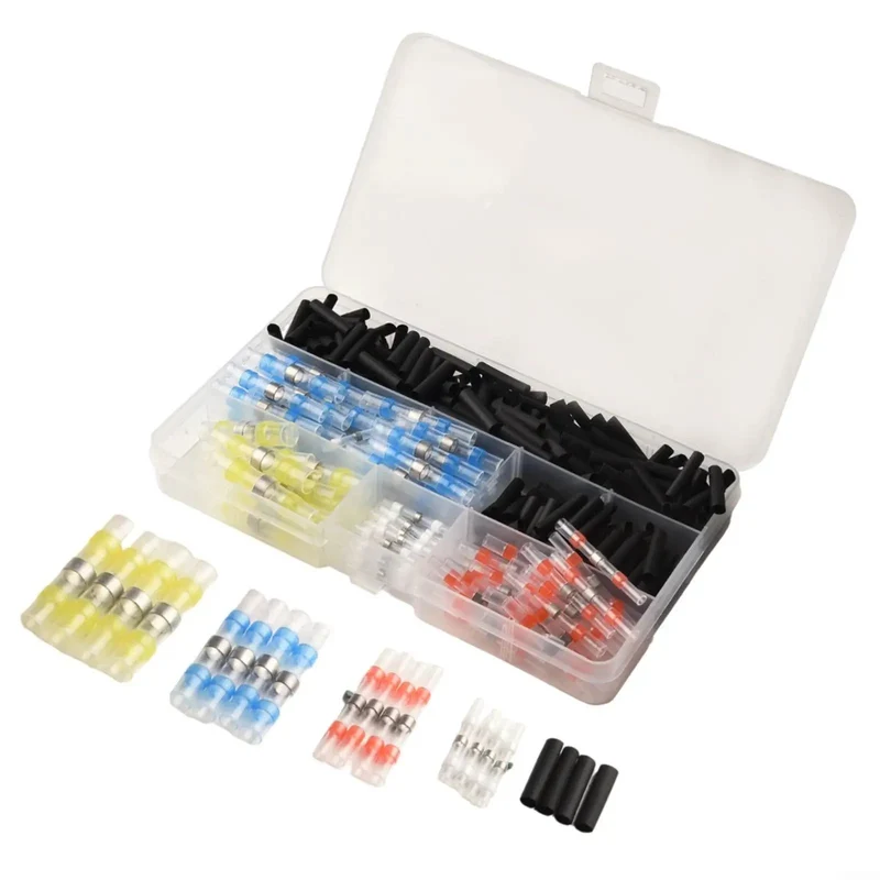 Built Tough Heat Shrink Solder Wire Connectors Featuring Waterproof Seal Terminals For Bulletproof Electrical Connections And Hassle Free Diy Auto Repairs Smooth Sailing Setup