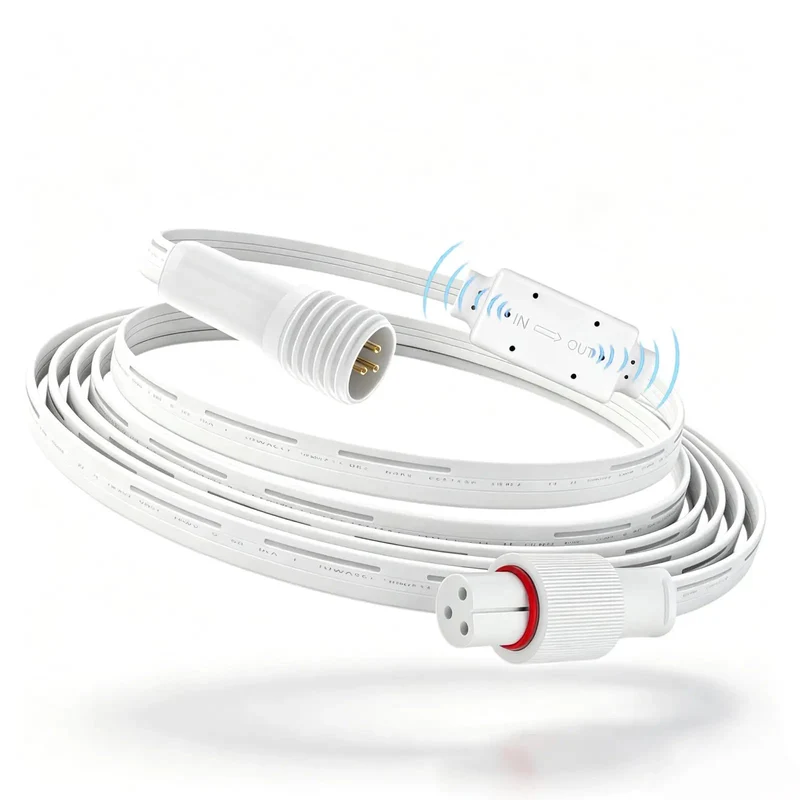 Heavy Duty 16 Foot Signal Booster Extension Cable For Outdoor LED Strip Lights IP68 Waterproof 3 Pin Driver Module Adapter Links Your Lights Smooth And Rock Solid So You Can Flex Your Darn Good Nighttime Display All Summer Long
