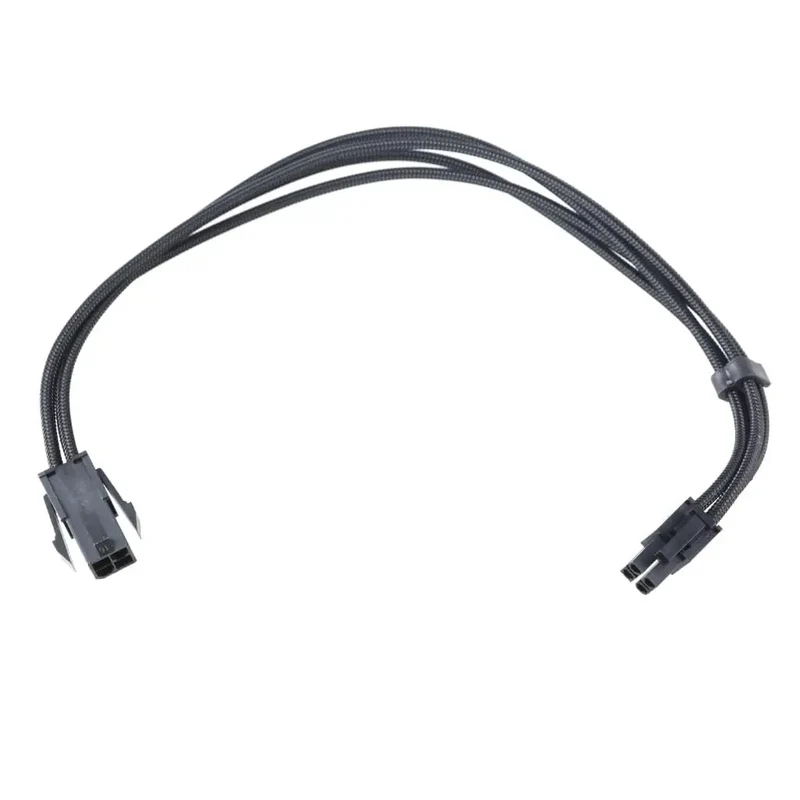 Badass 4Pin CPU Male To Female Extension Cable Featuring Heavy Duty Nylon Jacket And Pure Copper 18AWG Wire For Smooth Rig Mods And Flawless Motherboard Power Delivery