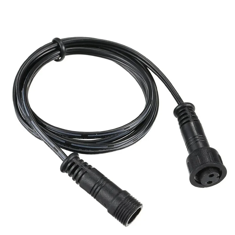 Kick Ass 2 Pin Extension Cable For LED Deck And Garden Spike Lights Featuring Waterproof IP67 Plugs Make The Install A Breeze Includes Five One Meter Runs For Outdoor Patio Projects Built Damn Tough With Slick Weather Proof Coating