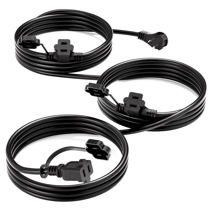 Heavy Duty 25 Ft Outdoor Extension Cord Built Like A Beast With Three Evenly Spaced Weatherproof Outlets Effortless Power Delivery For Halloween Christmas Lights And Yard Inflatables