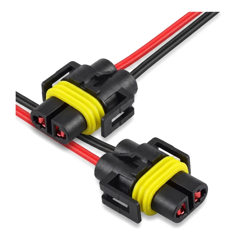 Tough As Nails 9005 And 9006 Headlight Connectors 2 Pack Female Adapter Wiring Harness With Pure Copper Core And Heat Resistant Nylon Housing For Dead Simple Plug Swap And Crisp Connections