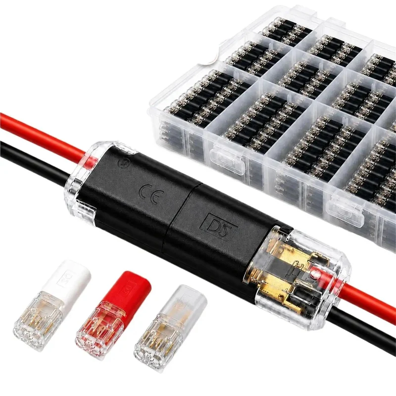 Beefy Heavy Duty No Strip Wire Splice Connectors 2 Pin Quick Snap Ground Terminals No Sweat Auto Electrical Repair Pack Of 50 Backyard Mechanic Must Have