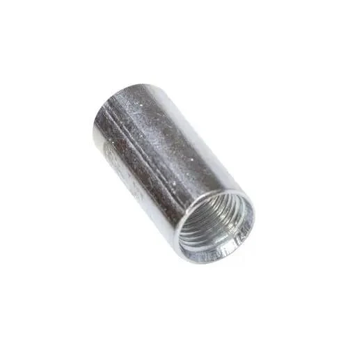 Rock Solid Zinc Plated Steel Conduit Coupling One Inch Straight Electrical Wire Pipe Connector Slick Install High Grade Metal Direct Fit For Contractors No Hassle Plug And Play Ready To Roll