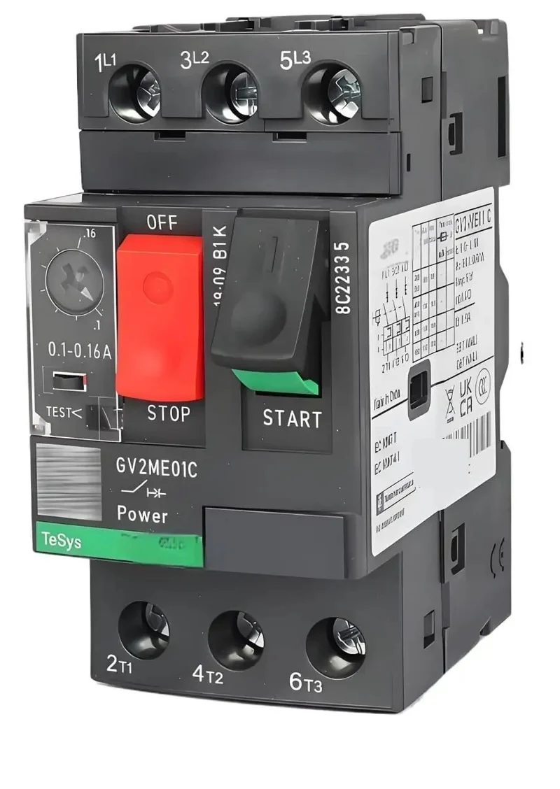 One PC of the Badass GV2ME01C Thermal Magnetic Circuit Breaker Rock Solid Industrial Automation Gear Top Shelf Performance No Nonsense Quality Heavy Duty Replacement for PLC Systems Ready to Get Your Project Done Right Fast