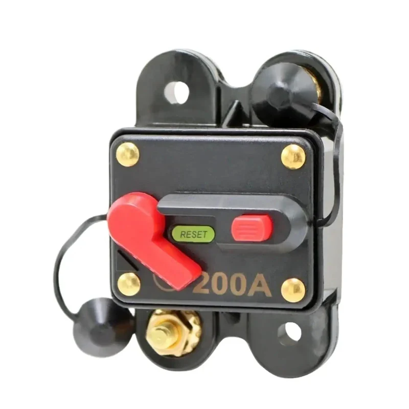 Built Sick Super Heavy Duty 12V To 48Vdc Resettable Circuit Breaker With Badass Auto Reset Fuse For Truck Car Audio RV Solar And Battery Power Protection Gear