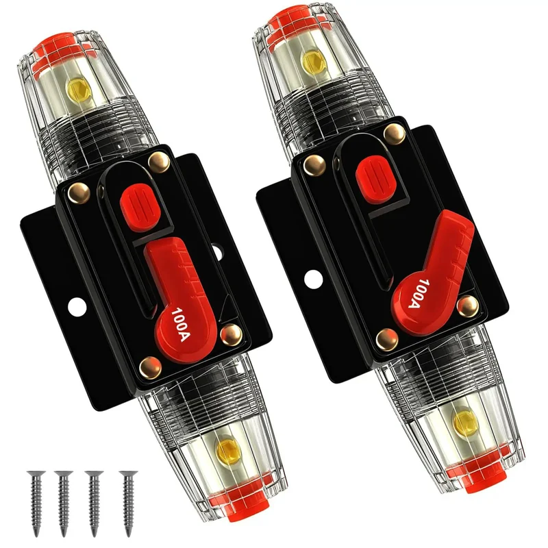 100 Amp Manual Reset Dc Circuit Breaker Built Tough For 12V To 48V Systems Hella Solid Overload Protection For Trucks Boats Rvs Marine Dual Battery Rig Ready Gear
