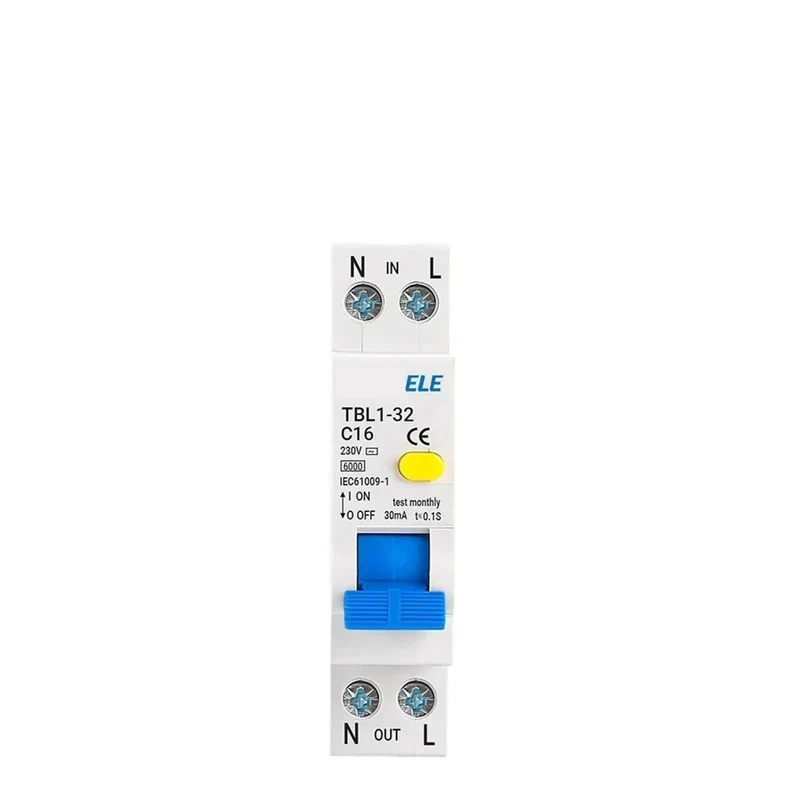 Top Shelf 18mm Din Rail RCBO Residual Current Differential Automatic Circuit Breaker Delivers Heavy Duty Protection With 30mA Sensitivity And 6kA Breaking Capacity For Your 230V Electrical Projects