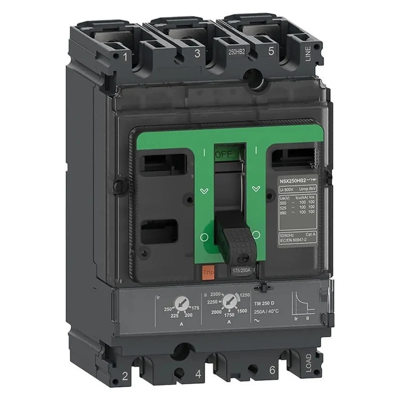 Pro Level Molded Case Circuit Breaker 160 Amps 3 Pole Featuring Adjustable TMD Thermomagnetic Protection And Built Tough 50KA AC Breaking Capacity For Heavy Duty Industrial Rig Upgrades