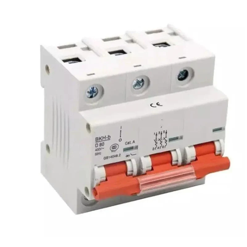 1 Piece 3 Phase Miniature Circuit Breaker MCB 3 Pole C Curve D Curve 80A 100A 125A Heavy Duty AC Protector Rugged Design Badass Protection For Your Rig Rock Solid Installation