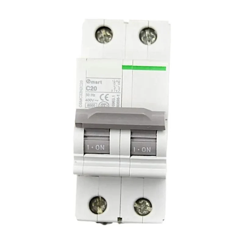 Straight Up Reliable Two Pole Mini Circuit Breaker Rated Sixty Three Amps At Two Hundred Thirty Volts With Four Point Five Kiloampere Breaking Capacity For Rock Solid Home Project Wiring And Stress Free Electricity Protection
