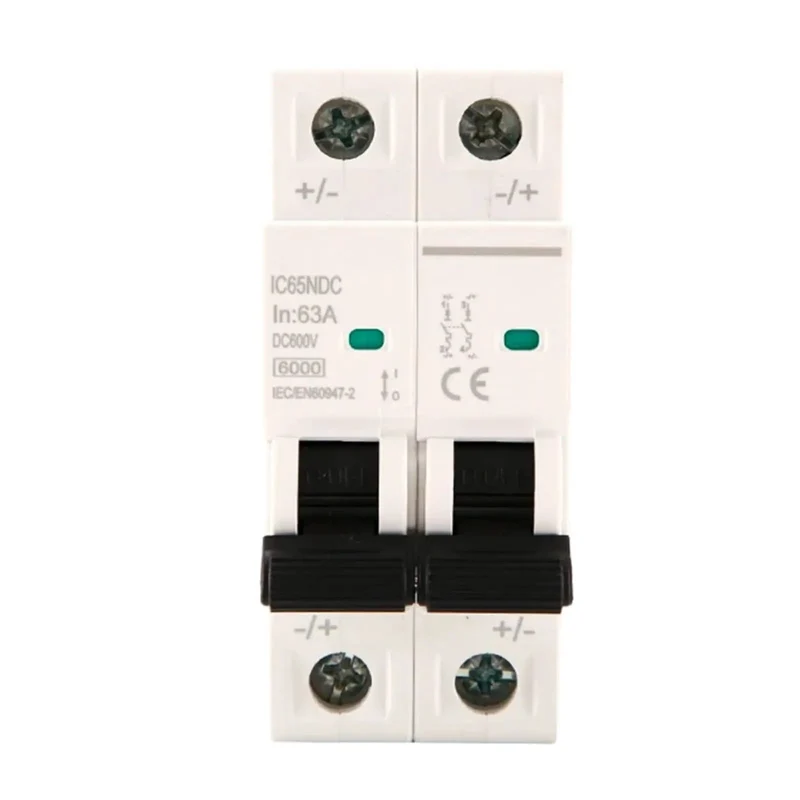 Heavy Duty 2P DC Mini Circuit Breaker Rated 600V With Amp Options 16A To 63A For Solar PV Systems Rock Solid Overload And Short Circuit Protection Built Tough For Worry Free Grid Operation