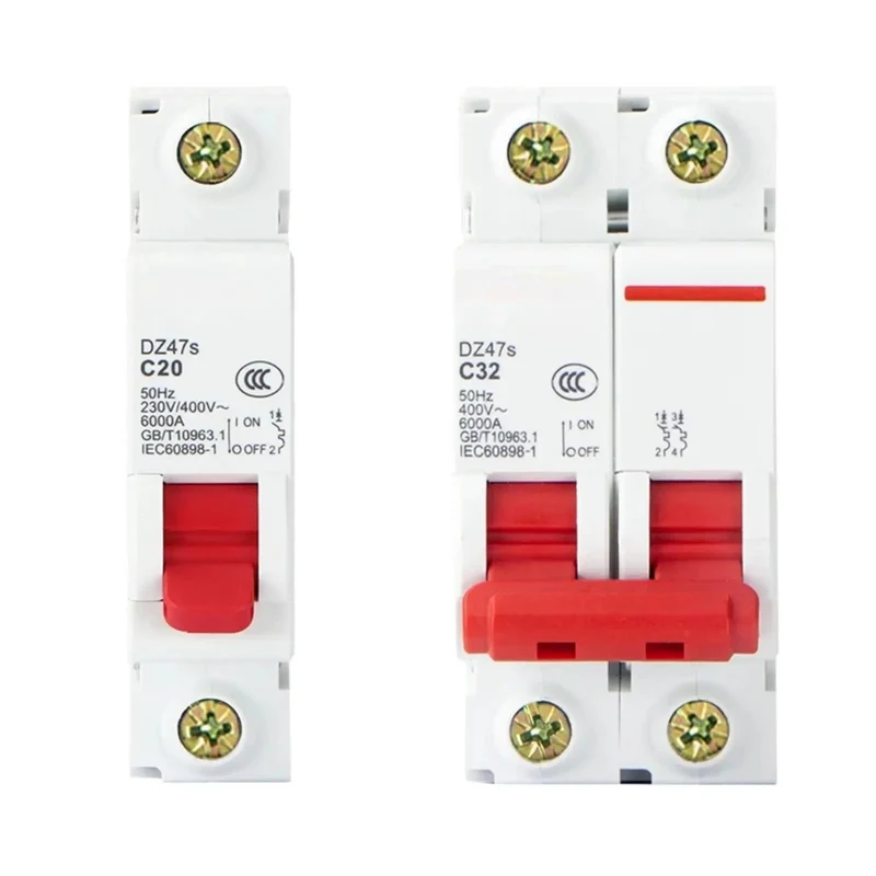 No Fuss 1P And 2P Din Rail Mcb Circuit Breaker Handling Overloads And Short Circuits Smoothly 6A To 63A Amps For 230V And 400V Panels Quick Slide In Mount Built Tough