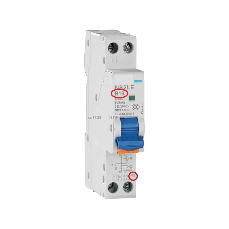 Heavy Duty 40 Amp Curve B Rcbo Circuit Breaker Featuring Single Pole Plus Neutral Ac Leakage Protection For No Fuss Din Rail Snap In Install Dual Short Circuit Overload Guard