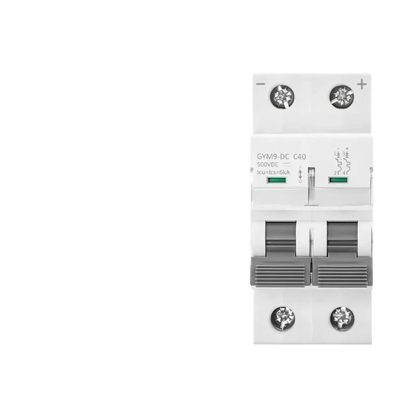 Heavy Duty Dc Mcb 1P 2P Miniature Circuit Breaker 500V Rating Rock Solid Flame Retardant Housing Instant Overload Shutoff Hella Conductive Design With Top Notch Safety Shield For Your Setup