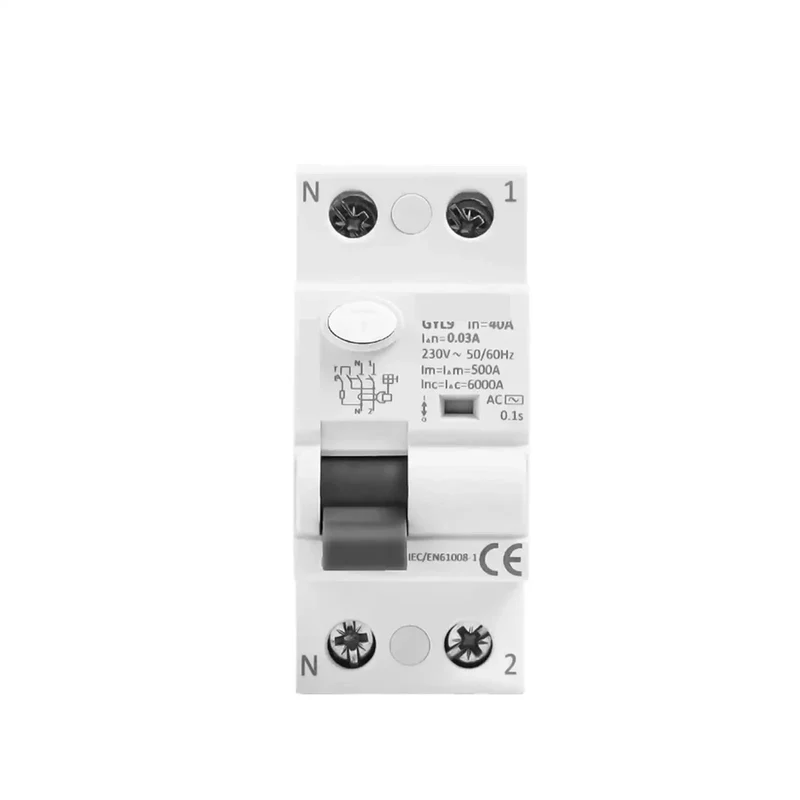 Heavy Duty GYL9 AC RCD Electromagnetic Circuit Breaker Featuring 1PN And 3P Wire Setups With Rock Solid 25A To 100A Amp Guard And Dependable 30MA To 100MA Ground Fault Shutoff For Zero Sweat Wiring Jobs