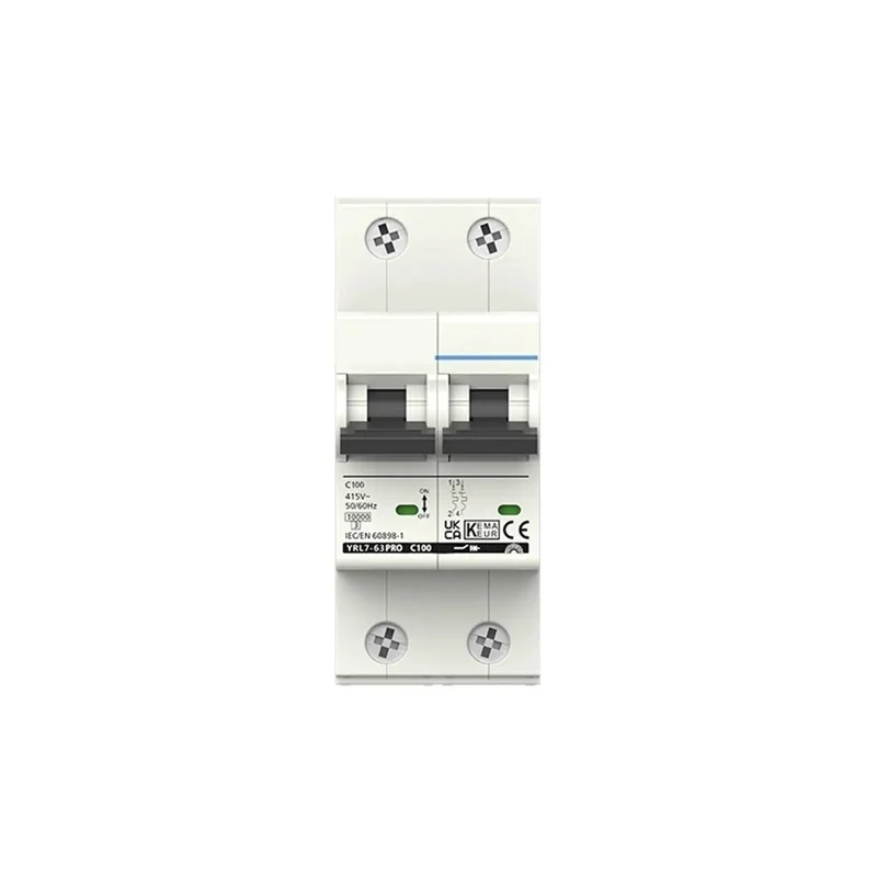 Pro Level 2 Pole 230 Volt C Type Mini Circuit Breaker Featuring Quick Snap Din Rail Mount Plus Zero Hassle Overload Short Circuit Protection For Top Shelf Home Wiring And Safety Upgrades