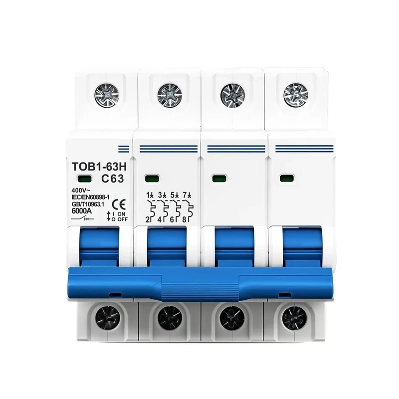 Industrial Boss Grade Heavy Duty 4P AC Circuit Breaker 32Amp C Curve Switch With Kickass Overload Protection And Slick Panel Mount Design For Top Shelf Electrical Upgrades