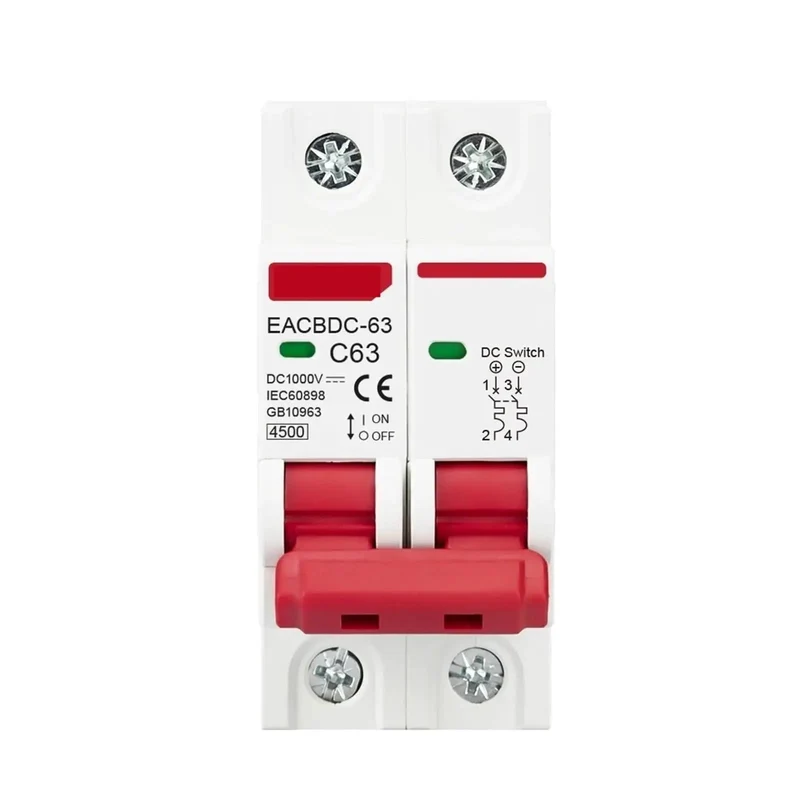 Real Deal Mini Circuit Breaker DC 1000V Rock Solid MCB Solar Overload Protection Switch For Panels With Gutsy Multi Layer Safety And No Sweat Plug In Power Shutoff