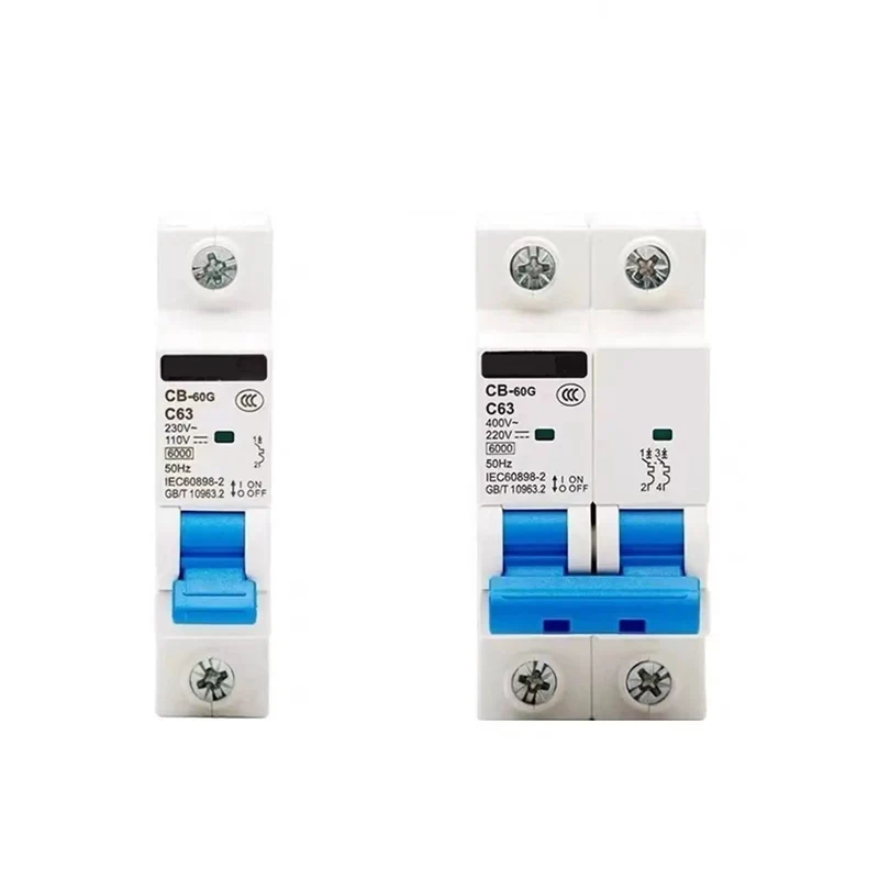 Beefy 125A 100A 80A Miniature Circuit Breaker With Ground Fault Protection For Ac 230V And Dc 60V Two Pole Electrical Safety Switch That Brings Heavy Duty Reliability To Any Shop Or Job Site Setup