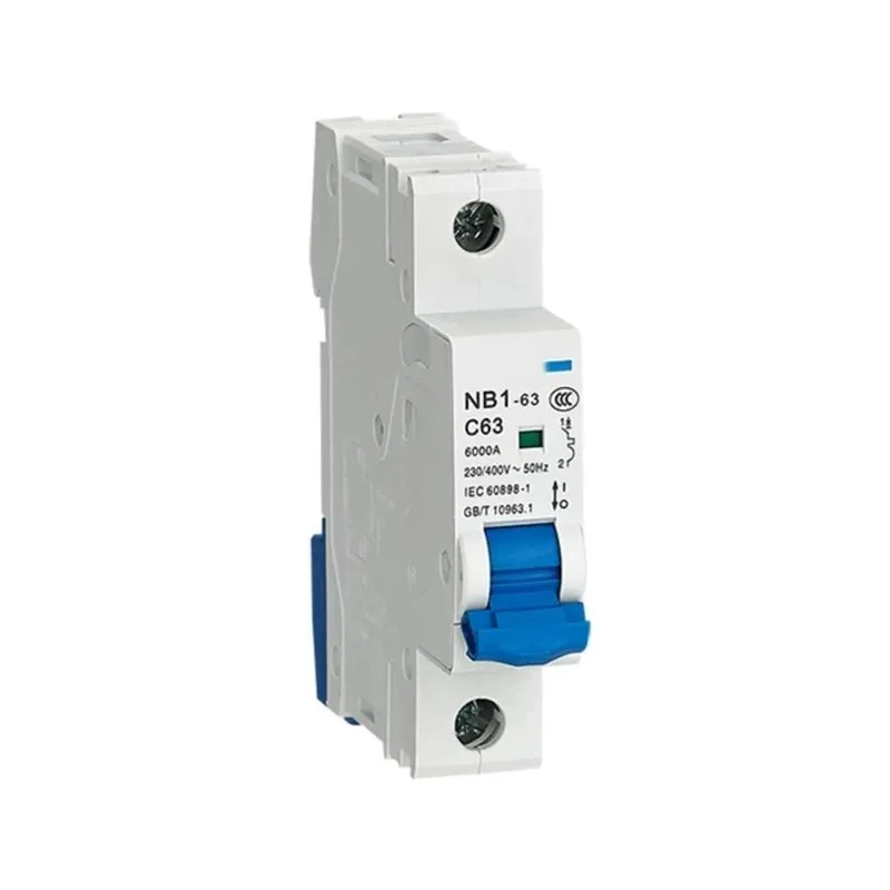 Heavy Duty Mini Circuit Breaker Single Pole Fifty Amp Six Ka Interrupting Rating Industrial Electrical Panel Overload Protection Switch Kickass Reliability Smooth Operation Guaranteed