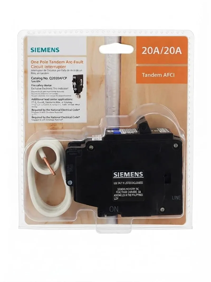 Heavy Hitter 20 Amp Tandem Circuit Breaker With Zero Hassle Arc Fault Protection Fits Single Panel Slot Smooth Swap For Tight Residential Electrical Renovations