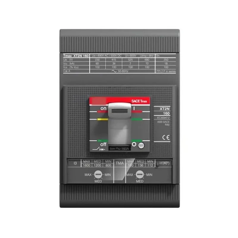 Heavy Duty Three Phase Circuit Breaker Xt2N 160 Amp With Electronic Trip Unit And Dip Switch For Industrial Panel Setup Built Tough To Handle Serious Load And Keep Your Rig Running Smooth Every Single Time