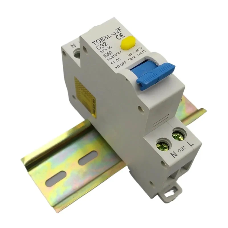 32 Amp Single Pole Plus Neutral Circuit Breaker Designed For Standard Home Panels That Snaps Right Into Place And Provides Hella Top Tier Ground Fault Surge Protection With Zero Hassle
