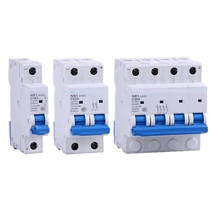 Heavy Duty Dc Circuit Breaker Featuring Digital Timer For Solar Pv Panels And Photovoltaic Installations Rated For 500V To 1000V With Single Double Or Quadruple Pole Setups Built Tough For Smooth Operation And Dead Simple Wiring No Fuss