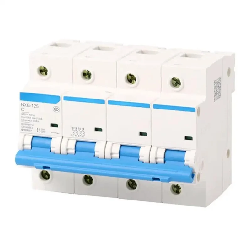 Professional Grade Small Circuit Breaker Miniature MCB Switch 4 Pole 4P C Curve Rating With 80 Amp Capacity For Tough Industrial And Residential Electrical Panels Badass Protection System