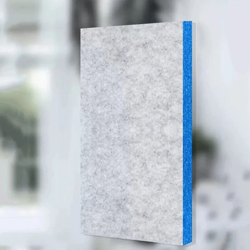 50-Pack 3cm Self-Adhesive Acoustic Panels, High-Density Polyester Sound Absorbing Wall Panels for Recording Studio & Office, Light Grey
