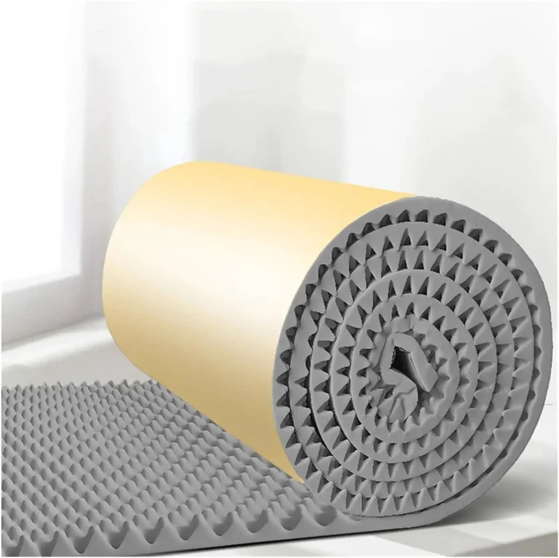 Peel And Stick Soundproofing Foam Roll For Walls Thick Acoustic Dampening Panels Fireproof Noise Blocker Mat For Home Studio Audio Treatment Grey Quick Install Heavy Duty Build