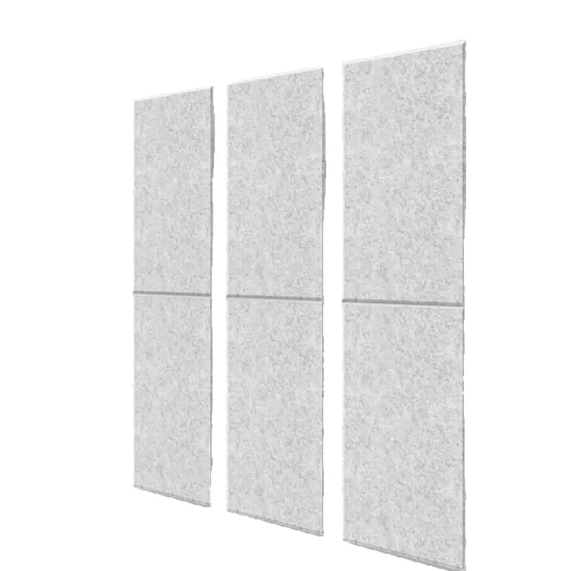 Straight Up Six Piece Soundproof Wall Panels With Flat Profile Acoustic Foam Tiles For Legit Noise Reduction In Living Rooms And Bedrooms Silver Gray Setup That Truly Levels Up Your Daily Chill Zone