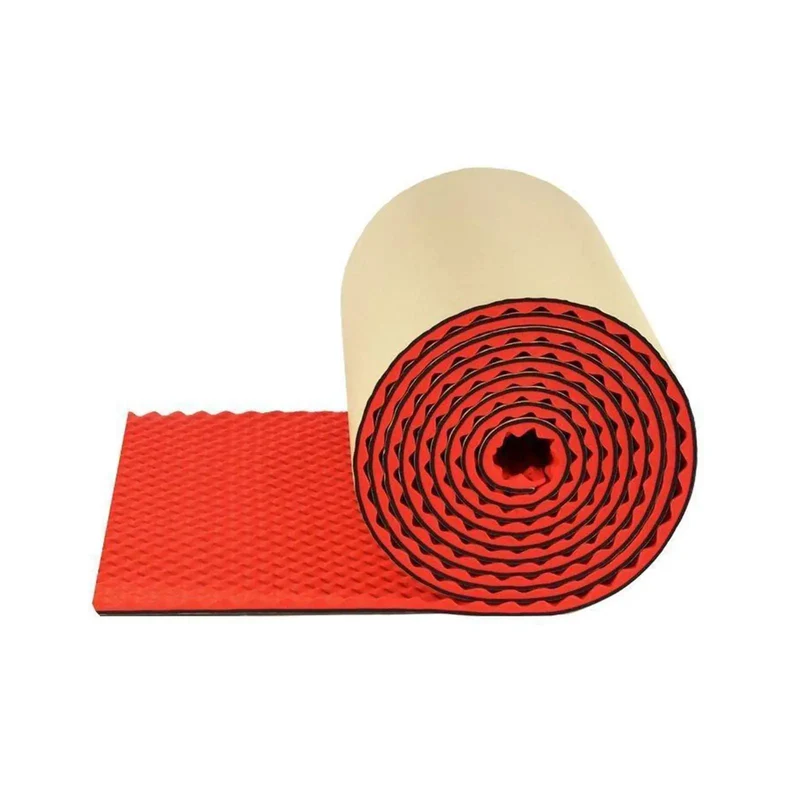 Top Tier Acoustic Foam Panels 1M X 5M 3CM Thick Vibrant Red Sound Proofing Wall Tiles For Recording Studio Dance Room Home Gym Noise Dampening Game Changer Setup