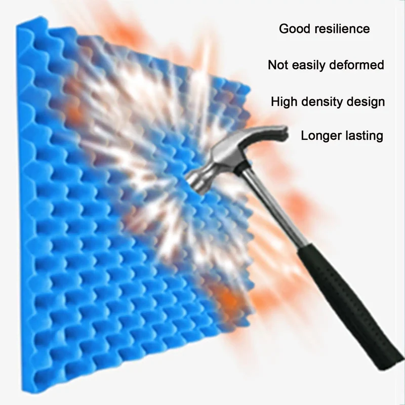 Self Adhesive Acoustic Panels For Walls, Heavy Duty Egg Crate Soundproofing Foam, Straight Up Zero Echo Pads, Built Tough Polyurethane Audio Dampening Rolls, No Hassle Peel Stick Room Treatment Sheets, Crisp Red, 7 Cm Thick By Fifty Meter Length