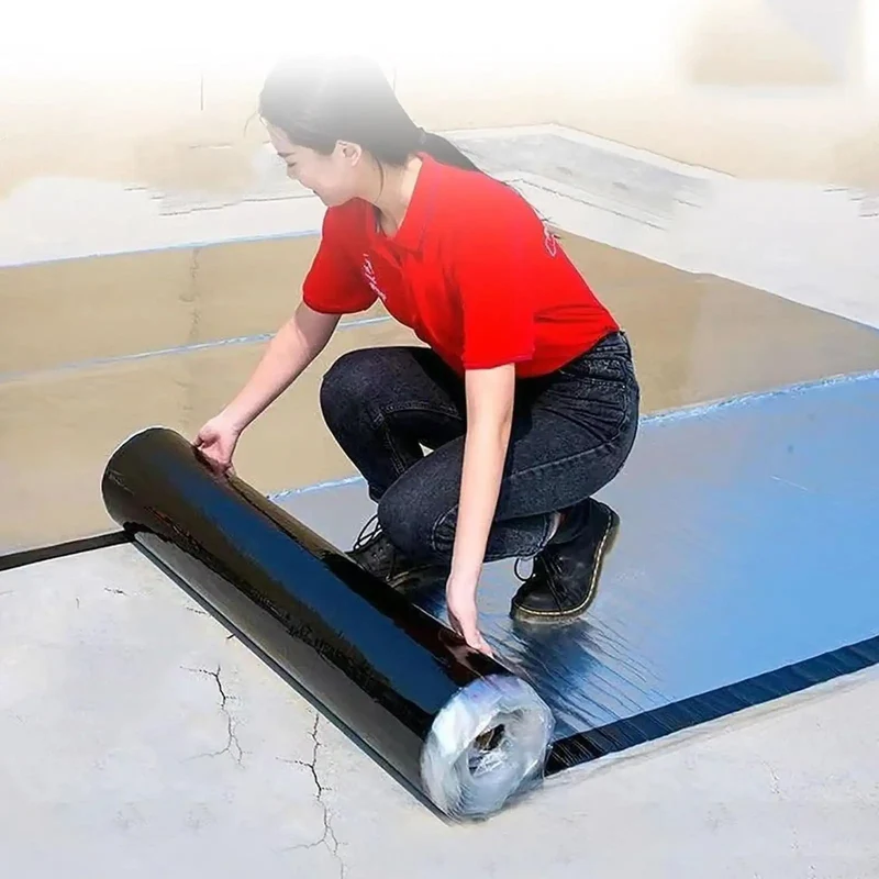 No Sweat Heavy Duty Waterproof Bitumen Tape, Thick Aluminum Foil Roof Flashing Roll, Heat Reflective Polymer Sealer, Quick Fix For Roof Leaks And Weatherproof Seams, 100X500Cm