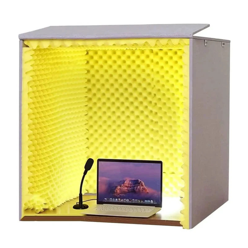 Plug And Play Portable Vocal Booth With Acoustic Isolation Shield And Dense Foam Panels For Straight Fire Mic Vocals Zero Echo Nonsense Gamechanger Podcasters And Home Studio Setups