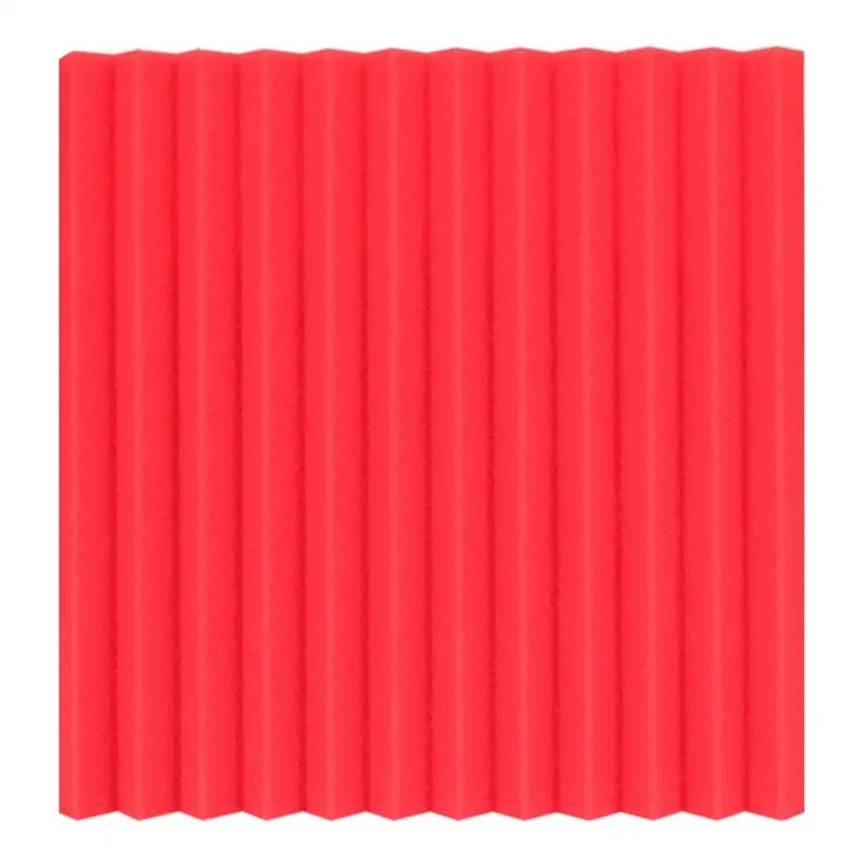 12 Pack Premium High Density Acoustic Foam Panels Flame Retardant Soundproof Red Wedge Tiles Wall And Ceiling Mount For Home Studios Kill The Reverb And Level Up Your Recording Game With A Slick Modern Look