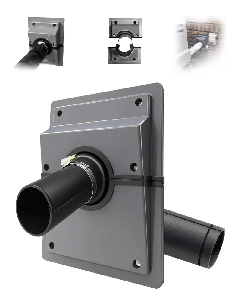 Hassle Free Hvac Wall Penetration Cover Kit With Soft Seal Gasket Shielding Indoor Outdoor Ac Systems And Line Set Foam Sleeve Pipe Insulation Against Sweltering Summers And Bone Chilling Winters