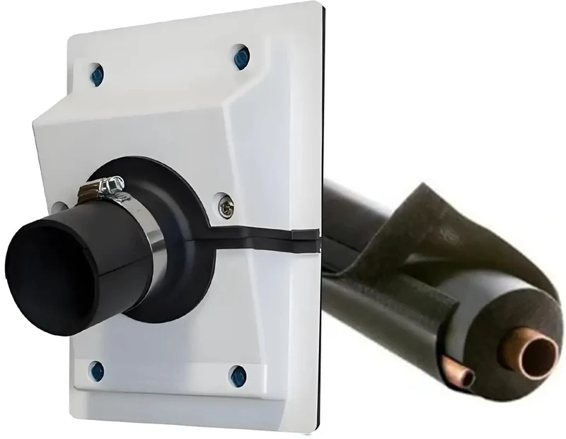 Hvac Wall Penetration Cover Kit With Plush Gasket For Split Ac Lineset Indoor Outdoor Air Conditioner Pipe Sleeve Swap Ugly Old Foam For Good Dope Clean Wall Finish Lock In That Crisp Pro Look