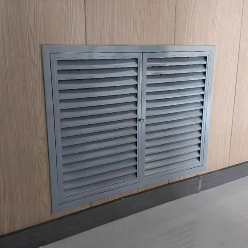 Super Heavy Duty Aluminum Louvered Access Panel Double Door Inspection Hatch For Ceilings Drywall Cabinets With Quick Snap Install And Made To Spec Sizing