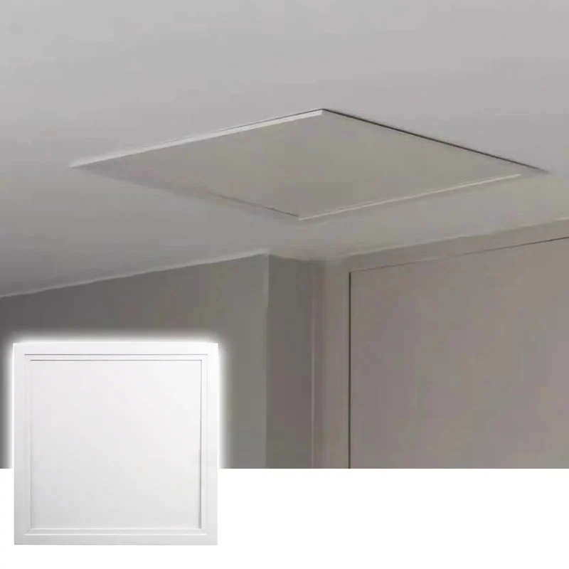 8x8 Heavy Gauge Aluminum Ceiling Access Panel With Smooth White Removable Drywall Cover For Rad Home Reno And Quick Maintenance Fixups Without Any Stress Or Drama
